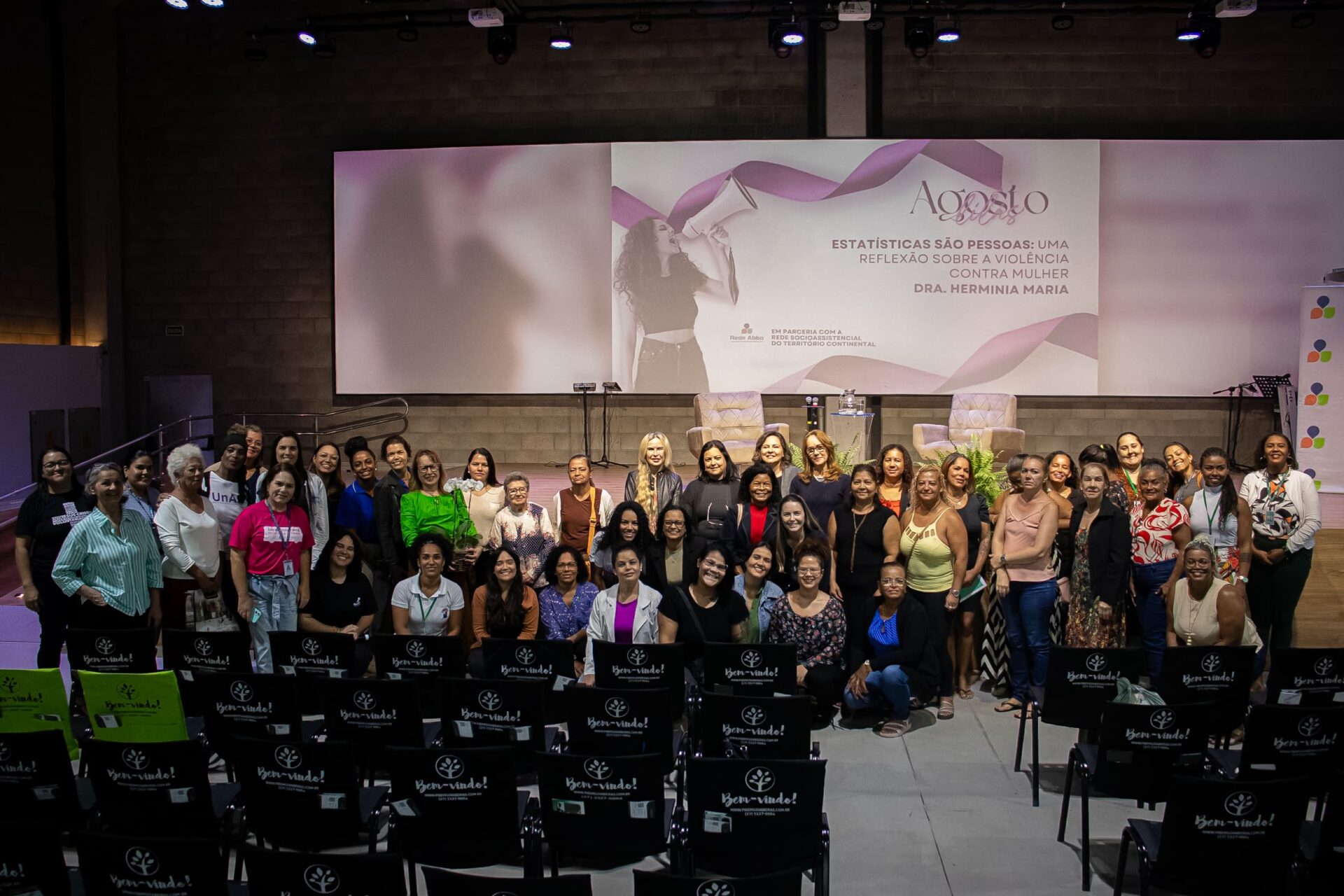 palestra sobre o combate à violência contra a mulher NA REDE ABBA